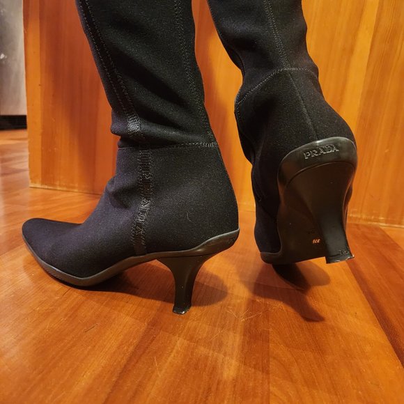 Women's black  Prada sport boots. Size 37½. - Picture 10 of 14